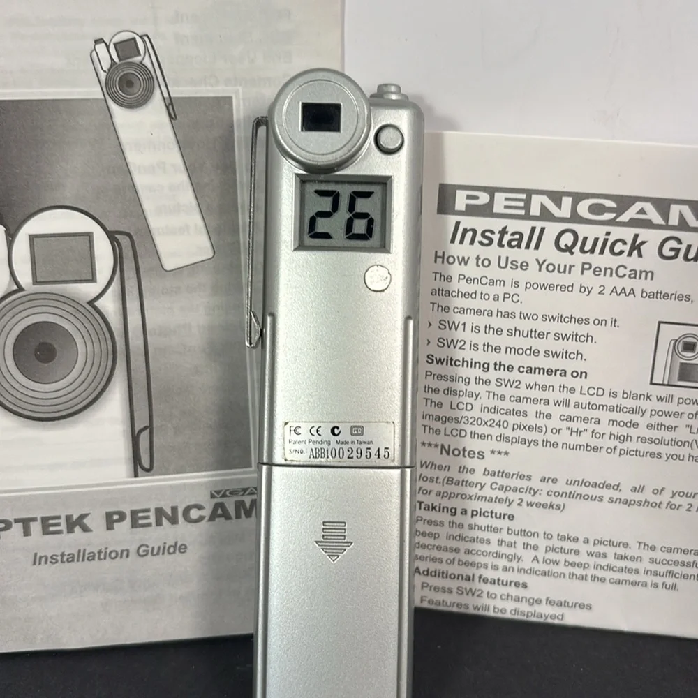 Vintage Aiptek PenCam VGA Digital Mini Camera with Manual